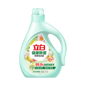 立白健康除菌天然洗衣液6斤手洗机洗15分钟快洗留香除螨抑菌祛味去渍