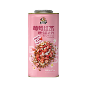 （群主专享）莓莓红茶海盐可可烘焙燕麦片代餐解馋休闲420克/罐 莓莓红茶麦片420g*1罐