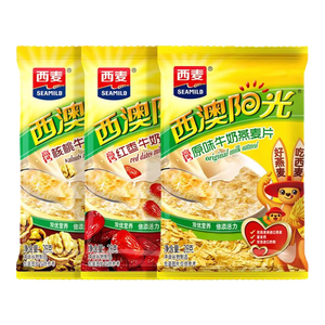 西麦18天3口味混合牛奶燕麦片504g独立小包装18包