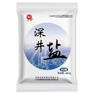 卫群精制食用盐【加碘 深井盐】 家用调味品细盐 深井盐加碘400g*7袋