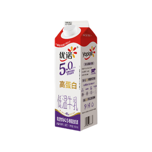优诺（yoplait）5.0 A2β-酪蛋白牛乳 900ml/盒 高蛋白 原生高钙 适合全家营养