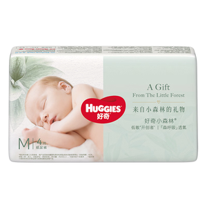好奇（Huggies）小森林纸尿裤M4片(6-11kg)【试用】