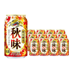 麒麟 KIRIN秋味一番榨啤酒 350ml/500ml 新鲜酒花 季节限定听/罐装啤酒组合 麒麟秋味 350mL 12罐