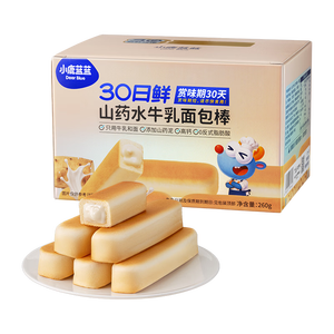 小鹿蓝蓝水牛乳山药面包棒 儿童早餐面包 营养面包早餐吐司260g