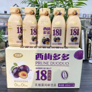 好益满西梅多多O蔗糖饮品整箱 买6瓶+4瓶(到手一整箱)