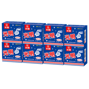 光明牌白雪冰砖115g*8块 经典中砖奶砖香草味冰淇淋雪糕家庭装冷饮