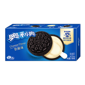 奥利奥（Oreo）夹心饼干 芝士夹心高钙 奶酪味194g 休闲零食早餐下午茶