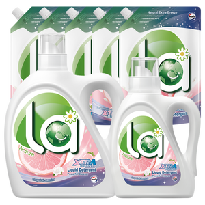 威露士la自然清新洗衣液西柚16.5斤（2.25L瓶+1L+1L*5袋）【品质严选】