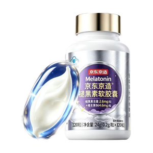 京东京造褪黑素液体软胶囊120粒  维生素B6改善睡眠助眠失眠安眠非gaba