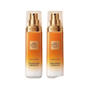 欧莱雅金致臻颜花蜜胶原乳液50ml*2抗皱紧致【临期清仓】