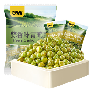 甘源牌蒜香味青豌豆青豆豌豆粒休闲零食坚果炒货酒友圈小吃食品量贩500g
