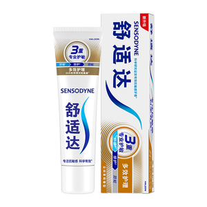 舒适达多效护理抗敏修护成人牙膏70g含氟防蛀京东自营 新旧随机发