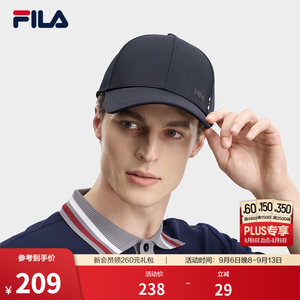 FILA斐乐帽子26夏季新款男士棒球帽简约休闲遮阳帽鸭舌帽 传奇蓝-NV XS