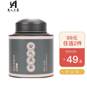 安化黑茶 湖南黑茶小罐装口粮茶叶天尖茶叶 天尖茶120g