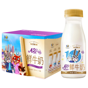 每日鲜语鲜牛奶高钙 A2β-酪蛋白鲜牛奶185ml*6 巴氏杀菌乳低温鲜奶