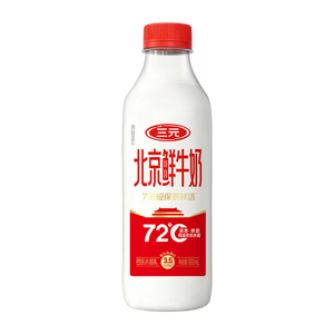 三元北京鲜牛奶900ml 72℃巴氏杀菌 100%自有奶源 鲜奶牛奶