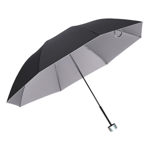 【全网爆款】手动UV折叠雨伞男女晴雨伞两用防晒遮阳黑胶伞 【新人福利】7骨 纯色随机无黑胶