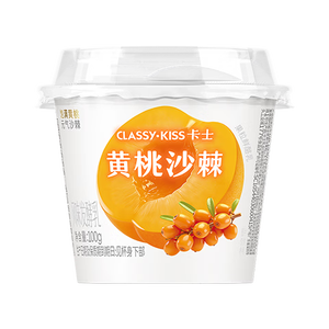 卡士（CLASSY.KISS）【全程冷链】黄桃沙棘果粒鲜酪乳100g*6杯 低温酸奶 风味发酵乳