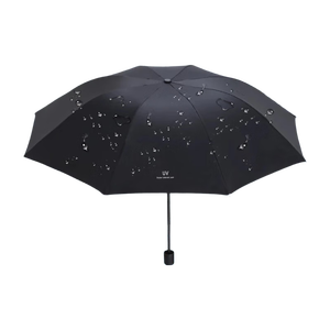 【全网爆款】手动UV折叠雨伞男女晴雨伞两用防晒遮阳黑胶伞 【自动款】黑色UV