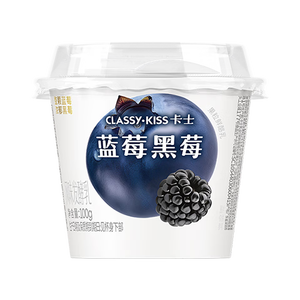 卡士（CLASSY.KISS）【全程冷链】蓝莓黑莓果粒鲜酪乳100g*6杯 低温酸奶 风味发酵乳