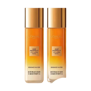 欧莱雅金致臻颜花蜜胶原精粹水65ml*2抗皱【临期清仓】质地清爽吸收快