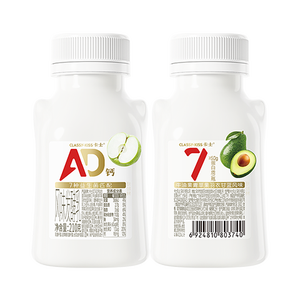 卡士（CLASSY.KISS）【全程冷链】007AD钙益生菌酸奶210g*2瓶 牛油果羽衣甘蓝风味