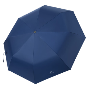 【已售100万】手动UV折叠黑胶防晒防紫外线遮阳晴雨两用伞 【手动款8骨】藏青UV