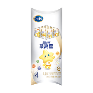飞鹤星飞帆聚高星儿童成长奶粉4段(3-14岁)25g*4条A2乳铁蛋白京东试用