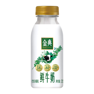 伊利金典鲜牛奶 全脂巴氏杀菌 低温牛奶 235ml*12 源头直发包邮