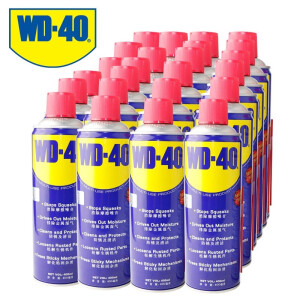 WD-40 防锈剂除锈剂 WD40润滑脂除尘剂清洁门窗锁润滑剂 400ML一箱(24瓶)