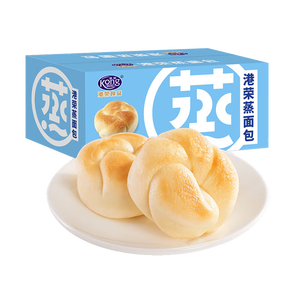 港荣蒸面包淡奶460g手撕面包早餐零食纯蛋糕中西式糕点心下午茶礼盒品