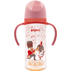 贝亲（Pigeon）PPSU双把手防胀气奶瓶330ml 胡桃夹子 LL号奶嘴 9月+ AA224