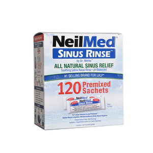 NeilMed 成人洗鼻盐电动洗鼻器手动生理盐水专用盐无碘平衡盐120包