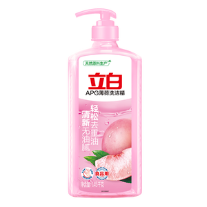 立白APG薄荷洗洁精大瓶1.45kg A类食品用 高效去油洗涤灵洗涤剂洗洁剂