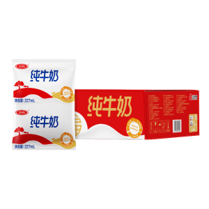 三元小福纯牛奶整箱227ml*16包 枕包 营养早餐伴侣