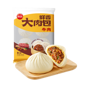 思念牛肉粉丝大包子600g8只 肉包早餐半成品食品早点面点生鲜