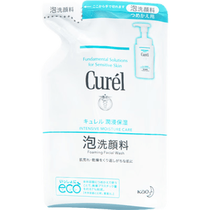 珂润（Curel）氨基酸洗面奶温和清洁敏感肌男女士自营 保湿洁面泡沫补充装130ml