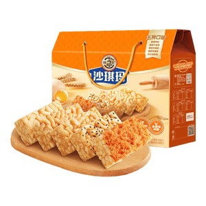 徐福记五种混合口味沙琪玛礼箱1216g  休闲零食 糕点点心办公室健康零食