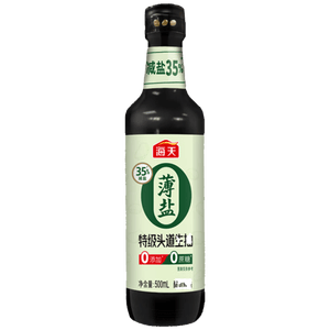 海天 特级头道酱油500ml【0添加薄盐 特级生抽】薄盐系列 0蔗糖