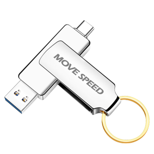 移速（MOVE SPEED）128GB USB3.2/Type-C 两用手机电脑u盘 高速传输 OTG 安卓苹果笔记本电脑通用优盘 灵动系列 