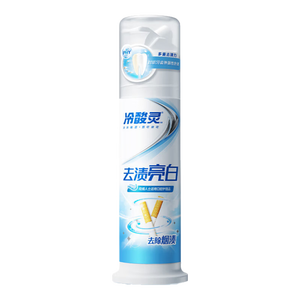 冷酸灵【吴磊推荐】去渍亮白抗敏感泵式牙膏留兰薄荷味125g