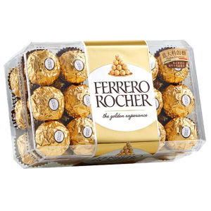 费列罗（FERRERO）榛果牛奶巧克力30粒礼盒装婚庆喜糖进口零食六一儿童节礼物 375g