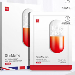 肌肤备忘录Skinmemo烟酰胺奶皮精华玻尿酸保湿面膜补水保湿提亮 烟酰胺奶皮精华面膜（送2片） 一盒10片