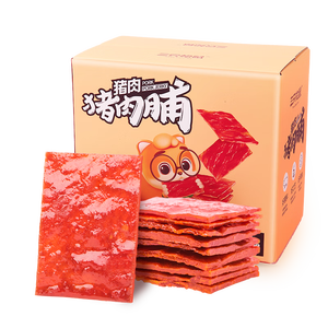 三只松鼠猪肉脯500g 原味靖江风味猪肉脯肉干肉脯休闲零食整箱量贩
