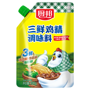 厨邦三鲜鸡精100g（加嘴装）加倍提鲜增香 火锅煲汤凉拌炒菜调味料