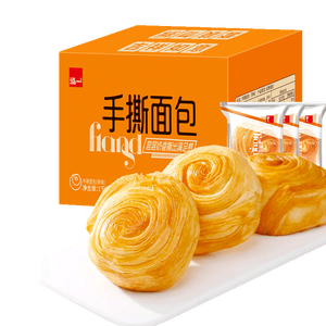 泓一手撕面包2斤 早餐面包吐司休闲零食营养代餐饱腹下午茶1000g