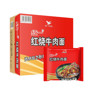 统一 方便面 红烧牛肉面 100克*24包 整箱装