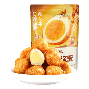 三只松鼠虎皮蛋100g休闲零食特产卤味卤蛋小吃鹌鹑蛋 混发