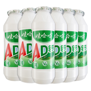 娃哈哈 AD钙奶100g*6瓶哇哈哈风味儿童含乳饮品散装批发 【100gX6瓶】