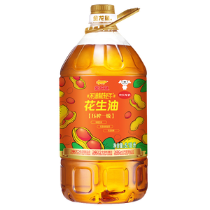 金龙鱼 食用油 物理压榨 压榨一级花生油6.18L